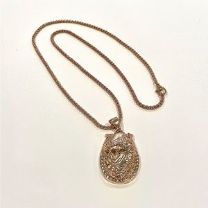 🐴 Horse head horseshoe pendant necklace